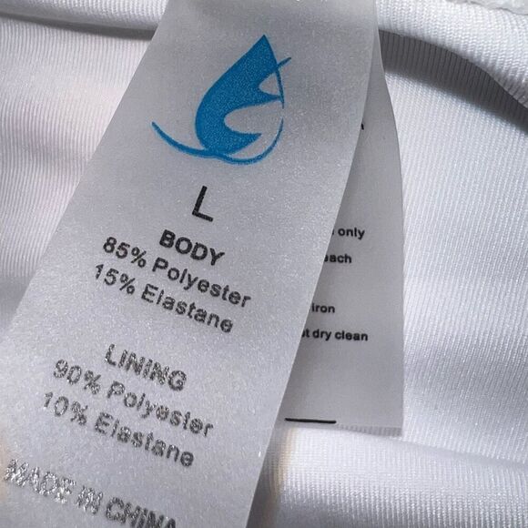 Xunyu, Amazon White High Waisted Bikini Sets, Tie Front Top Women’s Large - Picture 5 of 10